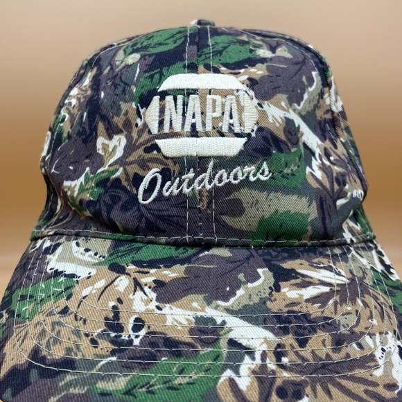 NAPA Know How Outdoors Camouflage Baseball Hat Adjustable Strap NWOT UNISEX MENS - Picture 2 of 10